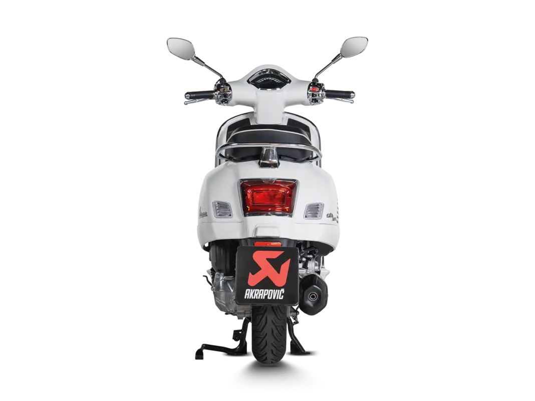MUFFLER SS/CF BLK VESPA GTS 310 ΓΙΑ VESPA GTS 310 HPE ABS '25–'26 | AKRAPOVIC-S-VE3SO12-HWSSBL/1