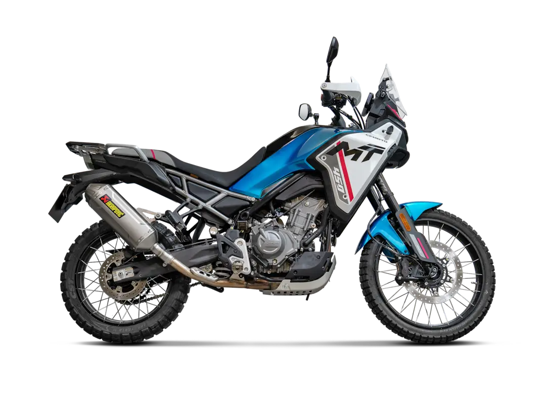 MUFFLER SLIP-ON TITANIUM CFMOTO 450MT ΓΙΑ CF MOTO MT 450 ABS '24–'26 | AKRAPOVIC-S-CF4SO2-HFTT