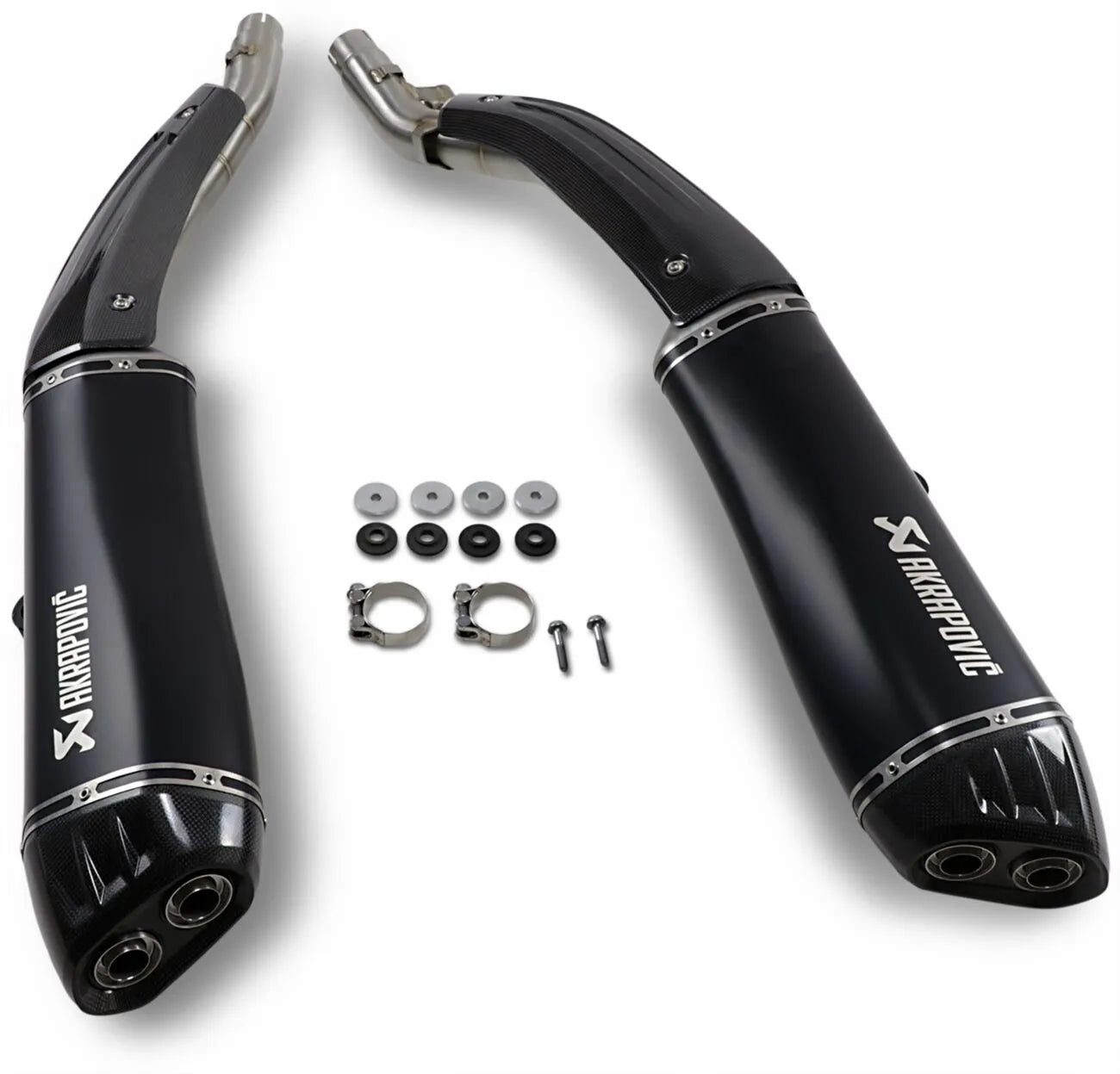 MUFFLERS BK TI/CF K1600B ΓΙΑ BMW K 1600 B ABS / K 1600 GRAND AMERICA ABS '18–'20 | AKRAPOVIC-S-B16SO3-HRAATBL