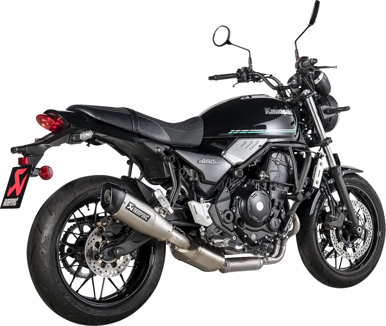 MUFFLER S/O TI Z650RS '22 ΓΙΑ KAWASAKI Z 650 RS ABS '22–'24 | AKRAPOVIC-S-K6SO8-HCQT