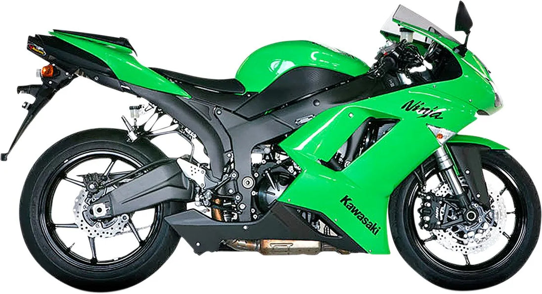 MUFFLER TI/CF ZX-6R 07/08 ΓΙΑ KAWASAKI ZX-6 R 600 '07–'08 | AKRAPOVIC-S-K6SO5-HACT