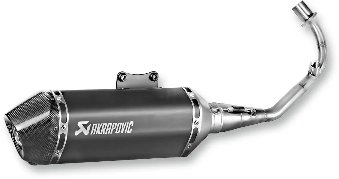 MUFFLER SS/CF BLK VESPA ΓΙΑ VESPA '17–'20 | AKRAPOVIC-S-VE125R2-HZBL