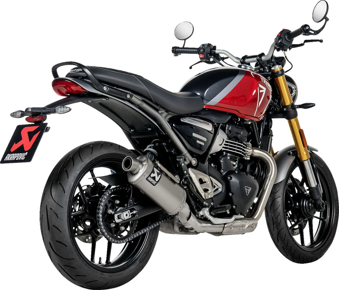 MUFFLER SLIP-ON TI TRIUMPH SPEED 400 / SCRAMBLER 400X ΓΙΑ TRIUMPH SCRAMBLER 400 X ABS / SPEED 400 ABS '24–'26 | AKRAPOVIC-S-T4SO1-HDT