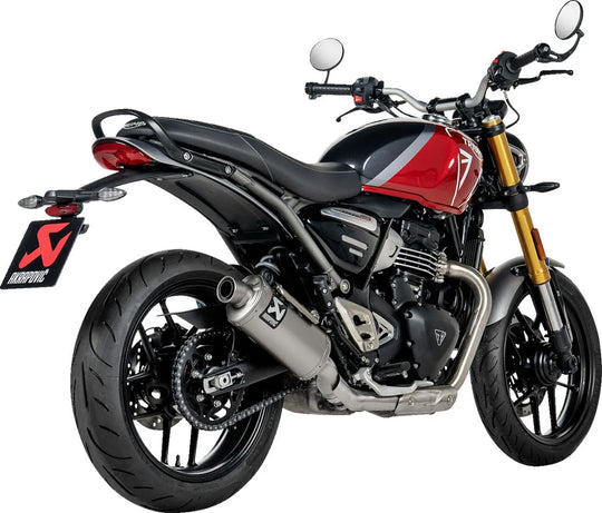 MUFFLER SLIP-ON TI TRIUMPH SPEED 400 / SCRAMBLER 400X ΓΙΑ TRIUMPH SCRAMBLER 400 X ABS / SPEED 400 ABS '24–'26 | AKRAPOVIC-S-T4SO1-HDT