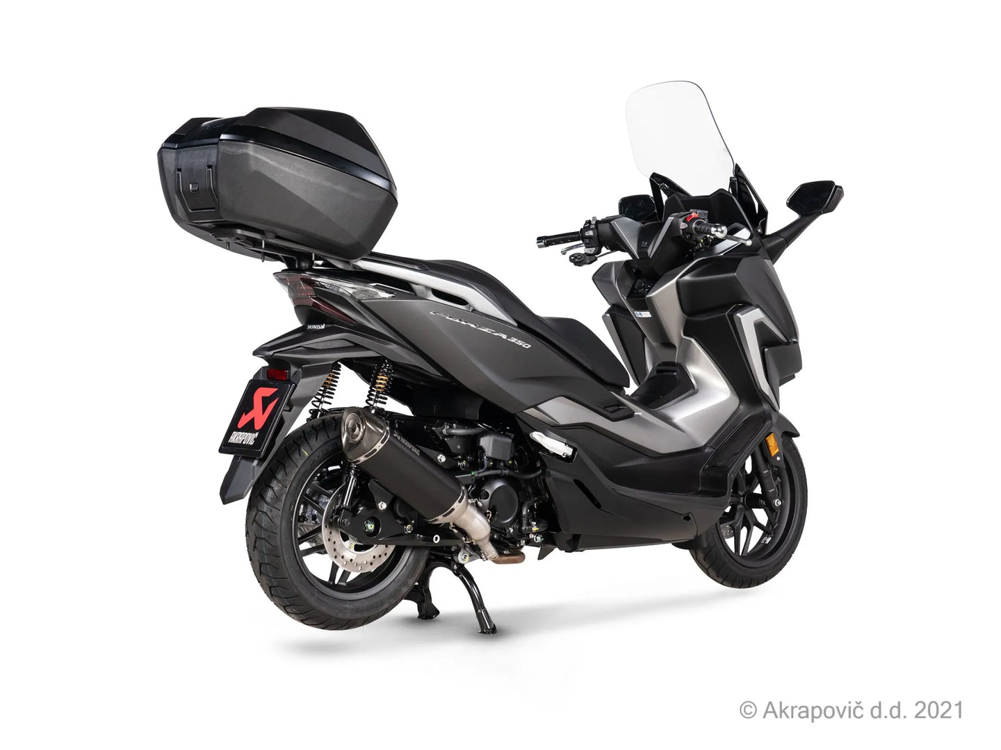 MUFFLER SS BK FORZA 350 ΓΙΑ HONDA ADV 350 ABS / NSS 350 ABS '21–'24 | AKRAPOVIC-S-H3SO8-HRSSBL