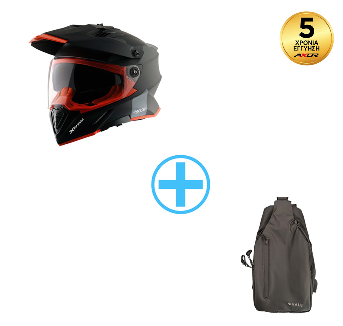 Axor X-CROSS Dual + δώρο crossbody τσάντα Μαύρο Πορτοκαλί Ματ S
